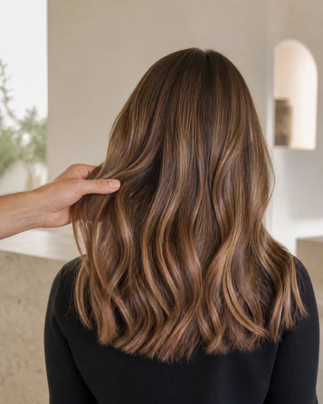 Hair colour service prepared at the salon