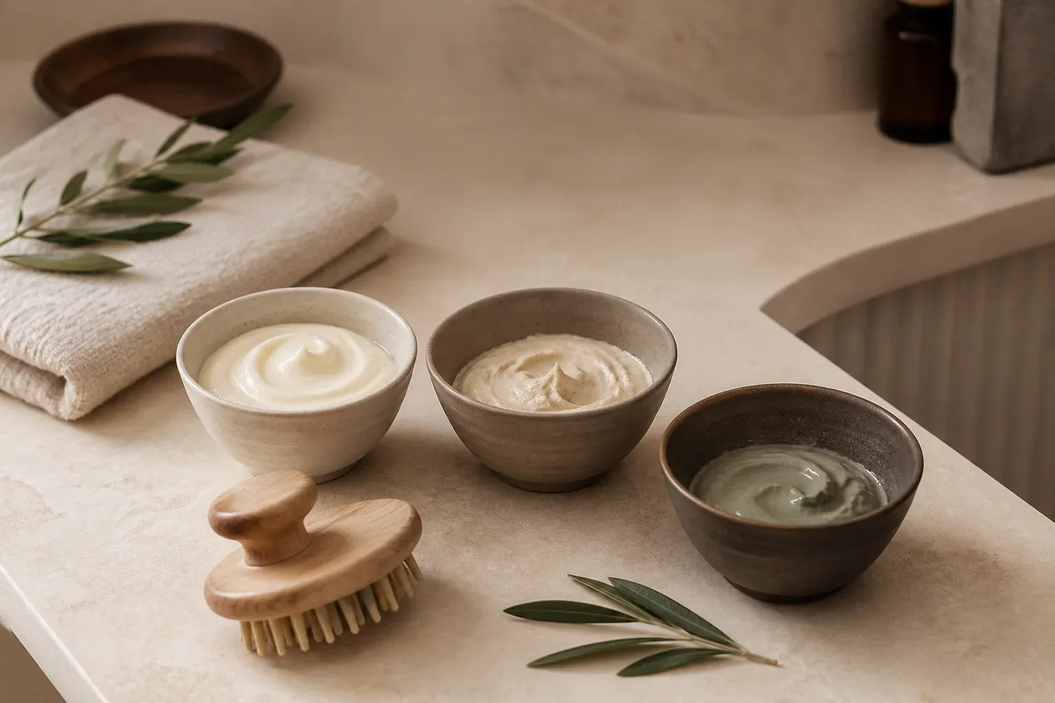 Calming hair and scalp treatment ritual